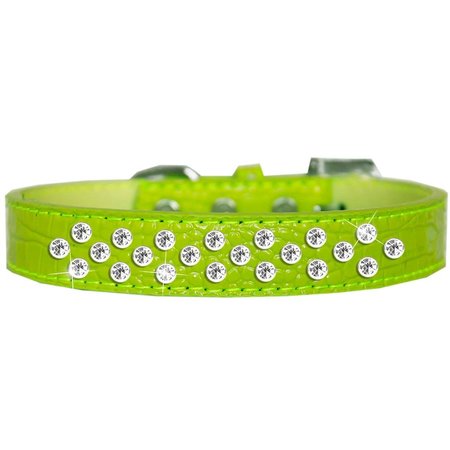 PET PAL Sprinkles Clear Jewel Croc Dog CollarLime Green Size 16 PE833645